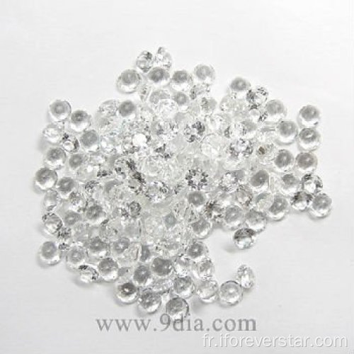 Topaze blanc naturel pour bijoux en argent et en or